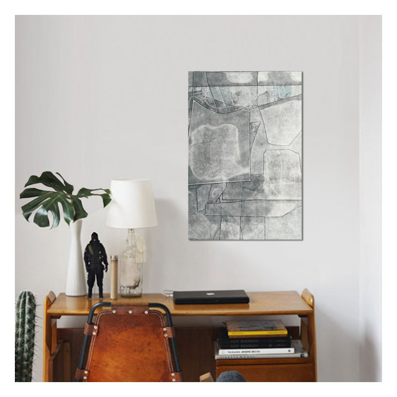 « codex », impression sur toile, H 26 po x l 18 po x P 1,5 po, Toile avec cadre noir, Pas de tapis