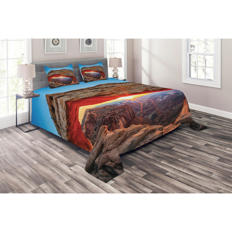 Rustic Coverlet, King Bedspread + 2 Shams