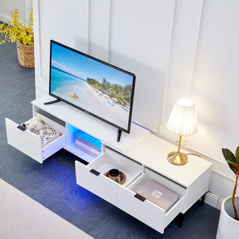 Acesyn Unfinished TV Stand for TVs up to 65"