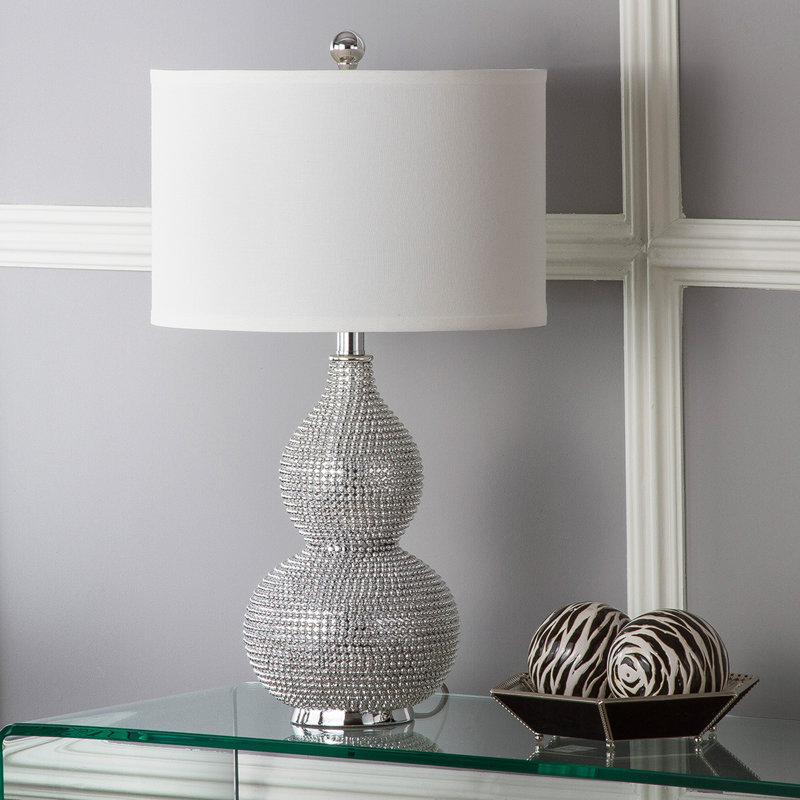 Chansler Resin Table Lamp, White