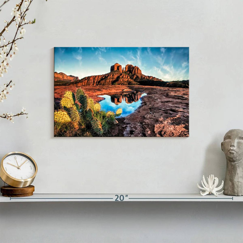 Cathédrale d'Alvord, rocher et réflexion Sedona AZ II, H 8 po x l 12 po