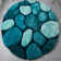 Thionville Abstract Shag Teal/Turquoise/Mint Area Rug