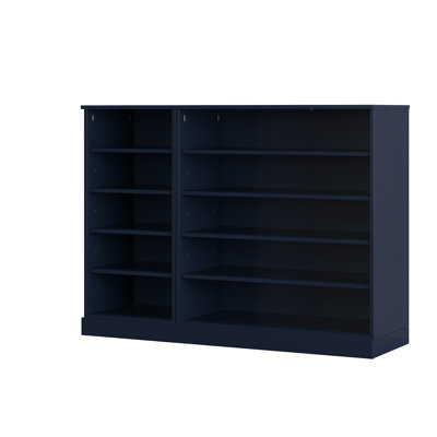 100% Solid Wood Open Shoe Storage Cabinet with Adjustable Shelves, Space Saving Modular Entryway Organizer, 48" W x 35.75" H