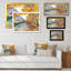 Paysage urbain en automne par un jour de pluie - Art sur toile moderne et contemporain-2114023108-2114023111