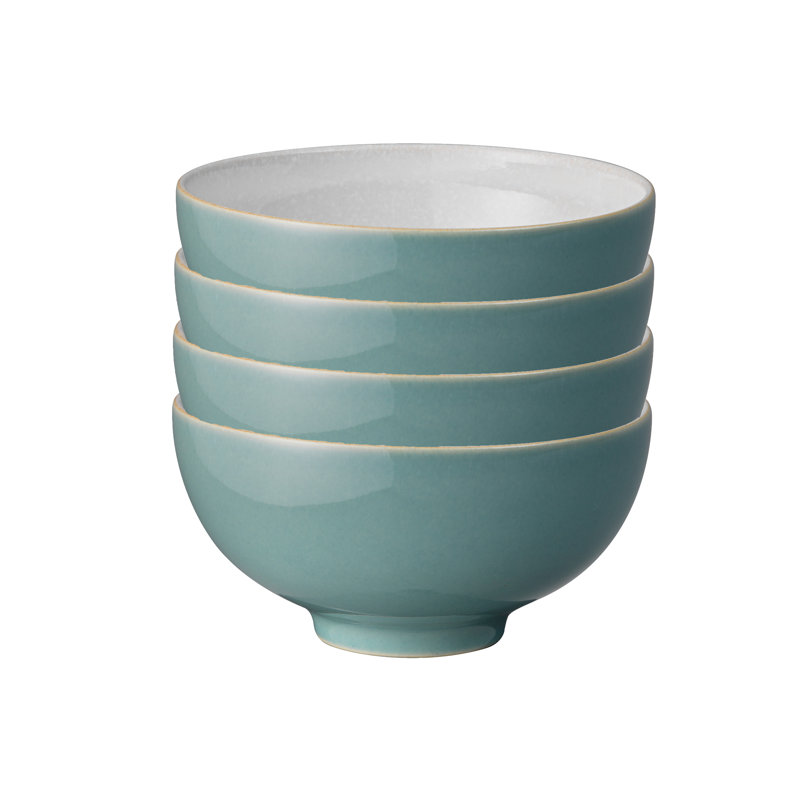 Elements Set of 4 Rice Bowls, Fern Green
