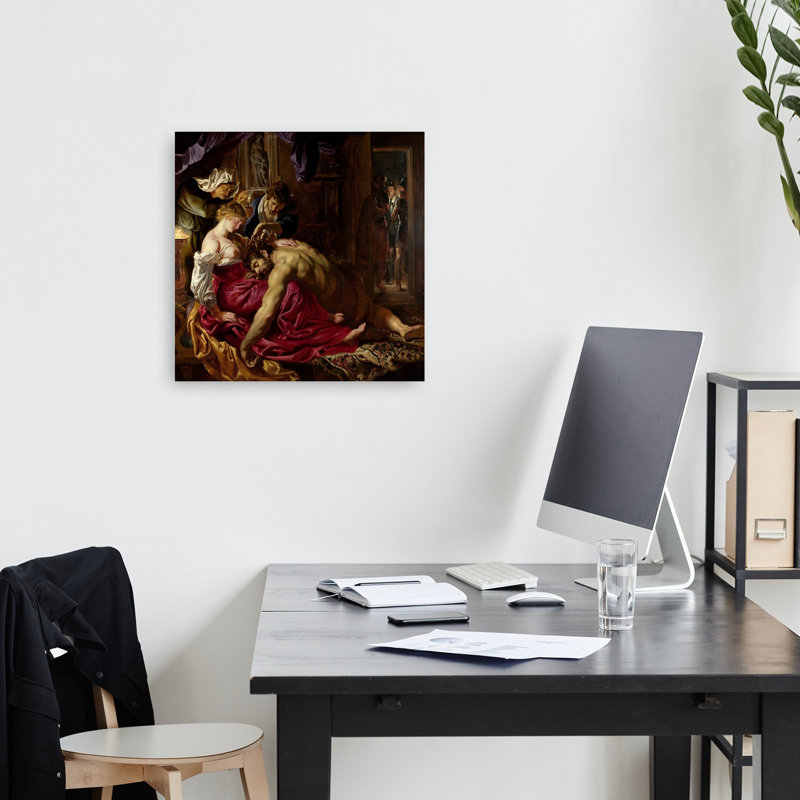 Samson et Delilah, impression d'art mural classique et mystique abstrait, H 24 po x l 24 po