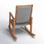 Chaise berçante en bois massif Arnot-1021631835