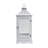 Decorative Lantern Set Of 2, Classic Cut Out Details And Glass Panels, White