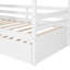 Lit simple en bois avec lit gigogne simple (blanc)