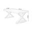 Brown Rectangular Solid Wood desk-377047980