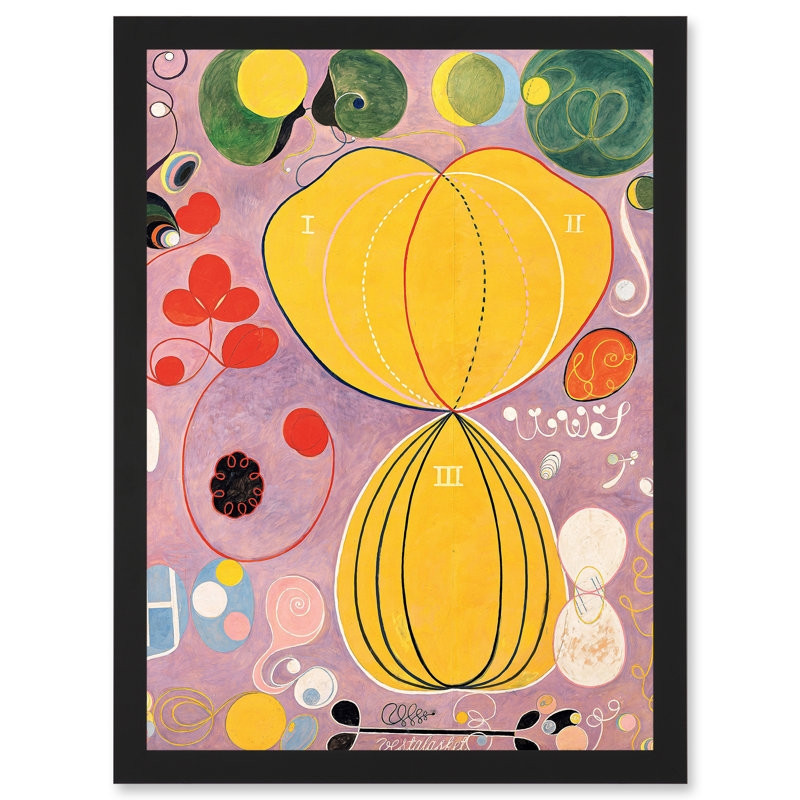 Hilma Af Klint Group IV No 7 1 Piece Single Picture Frame Wall Art, 32.3cm H x 23.4cm W x 1.5cm D