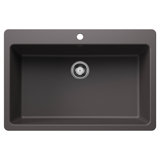 Liven SILGRANIT 33" L x 22" W Drop-In/Undermount Kitchen Sink