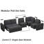 Module de siège simple sans accoudoirs pour canapé modulaire Rafael-361456204