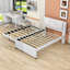 Lit plateforme double tapissier avec couchette simple Juvraj-220057455