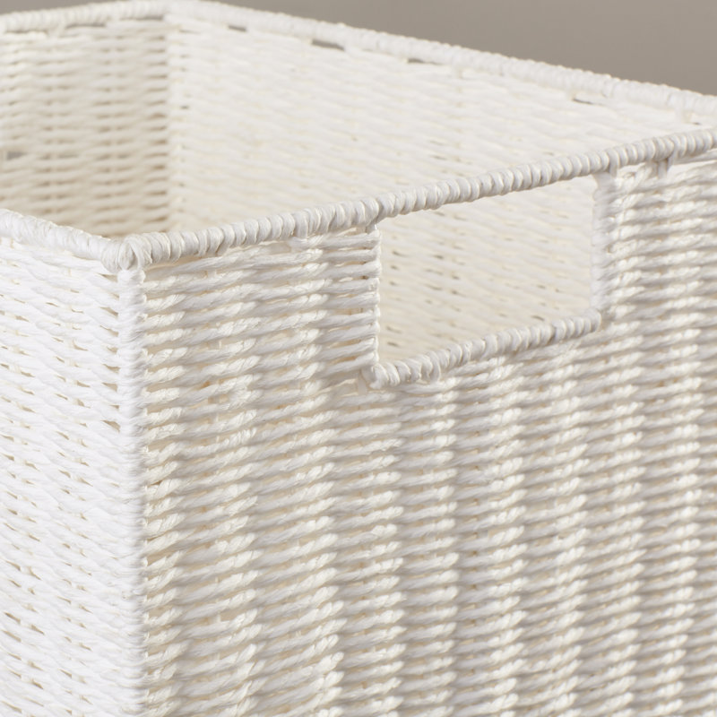 Woven Basket, White