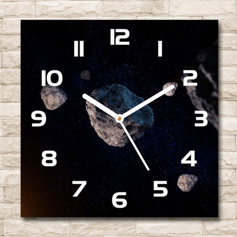 Jostun Glass Wall Clock, White