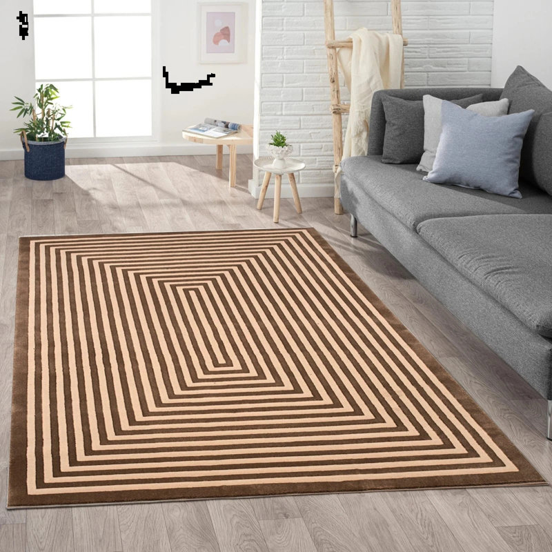 Geometric Area Rug, Rectangle 200 x 290 cm
