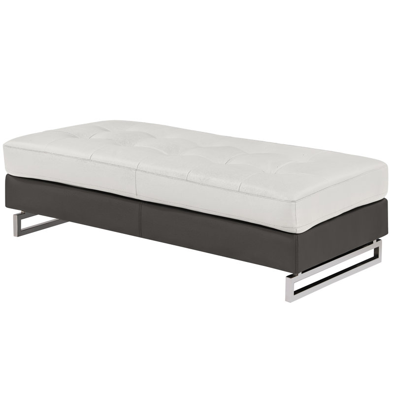 Canapé modulaire en cuir véritable gris avec structure en bois massif et pieds élégants, expérience spacieuse
