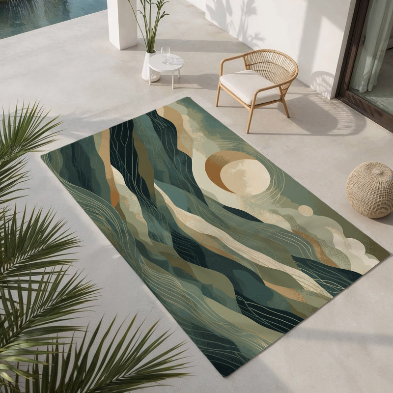 Tapis intérieur et extérieur Astral Maze, Rectangle 1 pi 6 po x 2 pi 6 po
