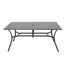 Ensemble de table de salle à manger 7 pièces avec trou pour parasol et 6 chaises pliantes-1408787961