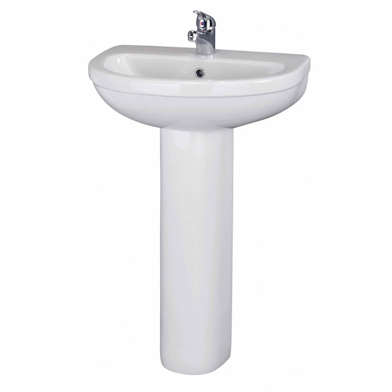 Nuie White Vitreous China Sink