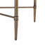 5Mm Tempered Glass Fitted Metal Bronze Frame Rectangle Coffee Table, 44Wx24dx17.96H", Assembly Required Table With Solid & Top,