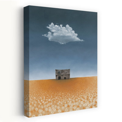 La grange sur la rue Mcregor, art abstrait de paysage contemporain