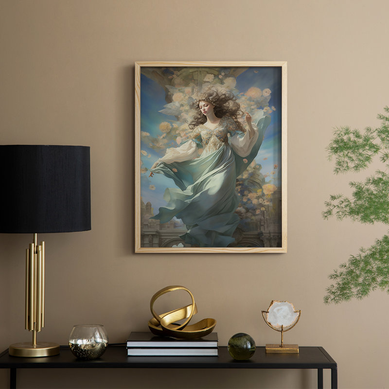 RELIGIOUS Series CDXX Framed Print - Solid Wood, 11" H x 9" W, Natural