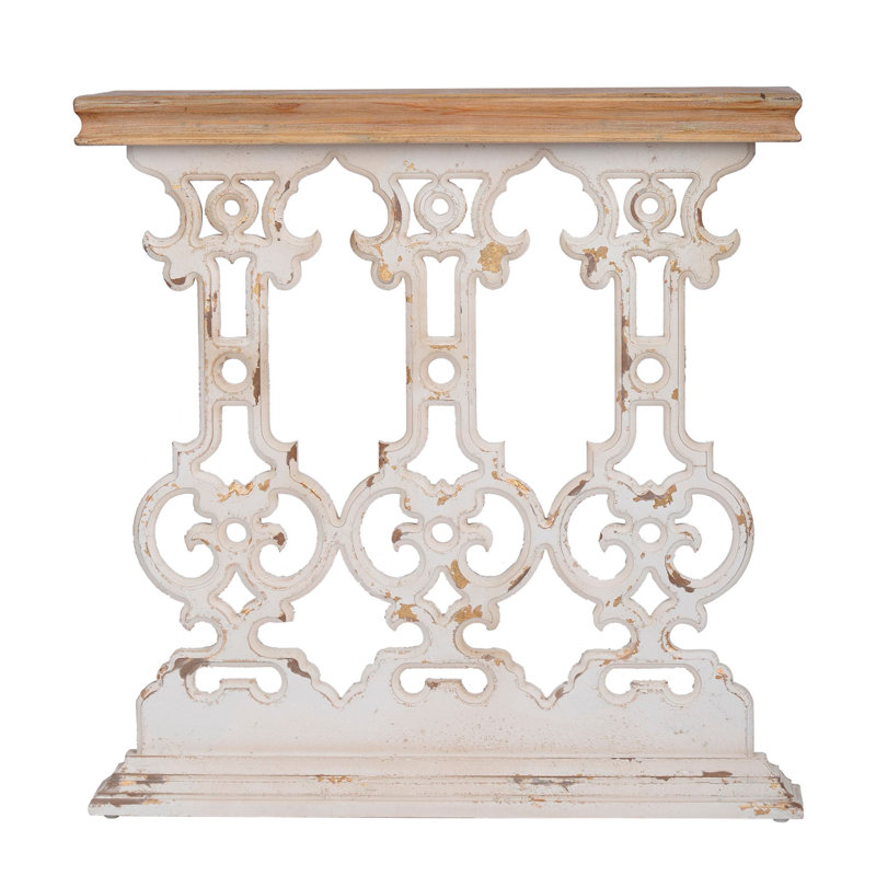 Binford 31.9'' Solid Wood Top Console Table, Brown