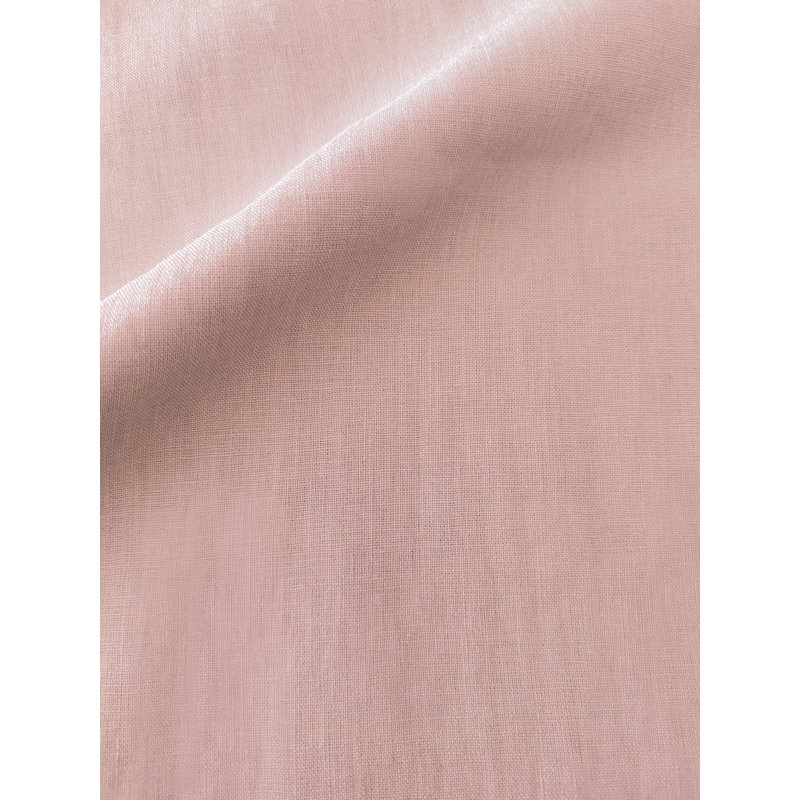 Housse de coussin en lin rose rose 28x36, Rose Pink