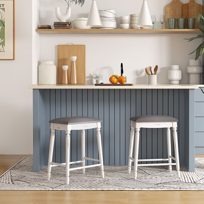 Tabouret Champetre, Tabouret de comptoir (siège d'une hauteur de 24 p, 2