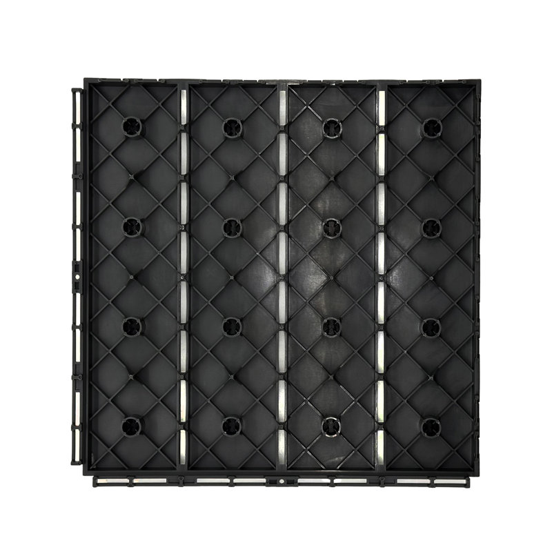 Calab 30cm L x 30cm W Plastic Interlocking Deck Tile, Black
