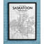 Saskatoon City Map - No Frame Print-1190544714