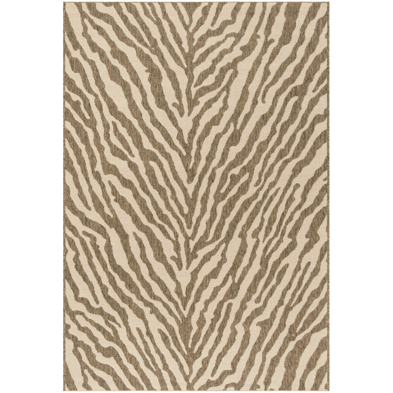 Carovella Performance Animal Print Indoor/Outdoor Area Rug, Rectangle 4' x 6'
