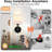 Rechargeable Cordless Wall Sconces Set Of 2 With Dimmable LED Bulb, Remote Control, And 13 Colour Options For Bedroom, Living Room, And Hallway