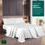 Ensemble de draps 100% satin de coton 200 fils respirant et rafraîchissant-86162155-86162151