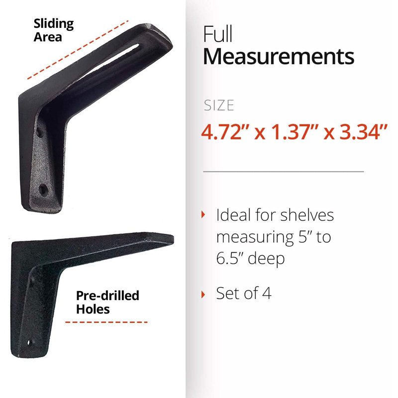 Sliding Wall Shelf Bracket