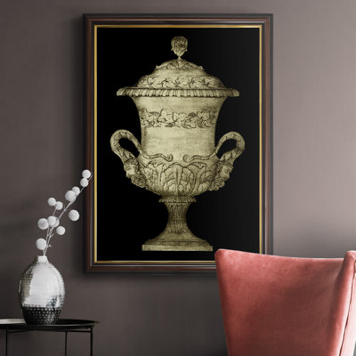 Garden Antiquities IV, toile encadrée de qualité supérieure - prête à être accrochée