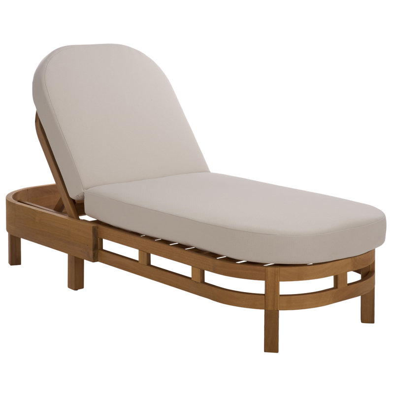 Chaise longue Kento, Ivoire ivoire