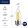 CA11E26 Led Chandelier Edison Bulbs 5000k Daylight, 60w Equivalent, Dimmable Ca11 E26 Base Led Candelabra Bulbs, 550lm, 12 Pack