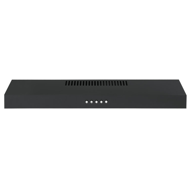 Ancona 24” 110 CFM Convertible Under Cabinet Range Hood in Matte Black