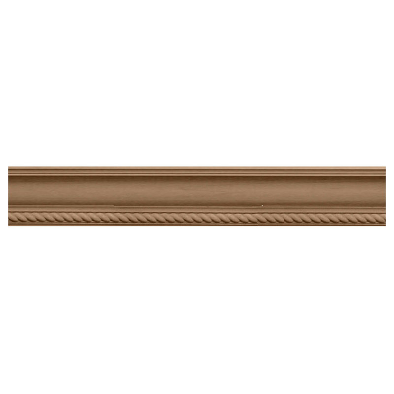 Andrea Rope Carved Unfinished Alder Wood Crown Moulding