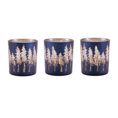 Pine Tree Print Votive Holder