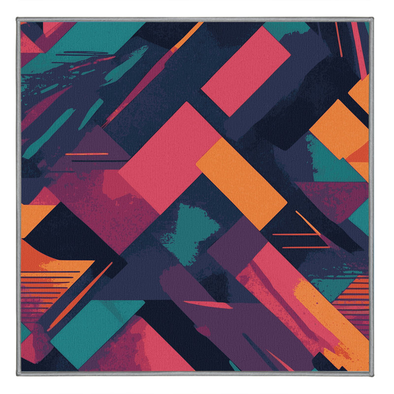 Radiant Layers Rug, Square 5'