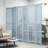  6-Panel Wooden Room Divider w/ Carved Cutout Pattern & Solid Wood Frame