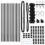 Vidaxl Chain Link Fence With 7 Posts Galvanised Steel-114858448-114858435