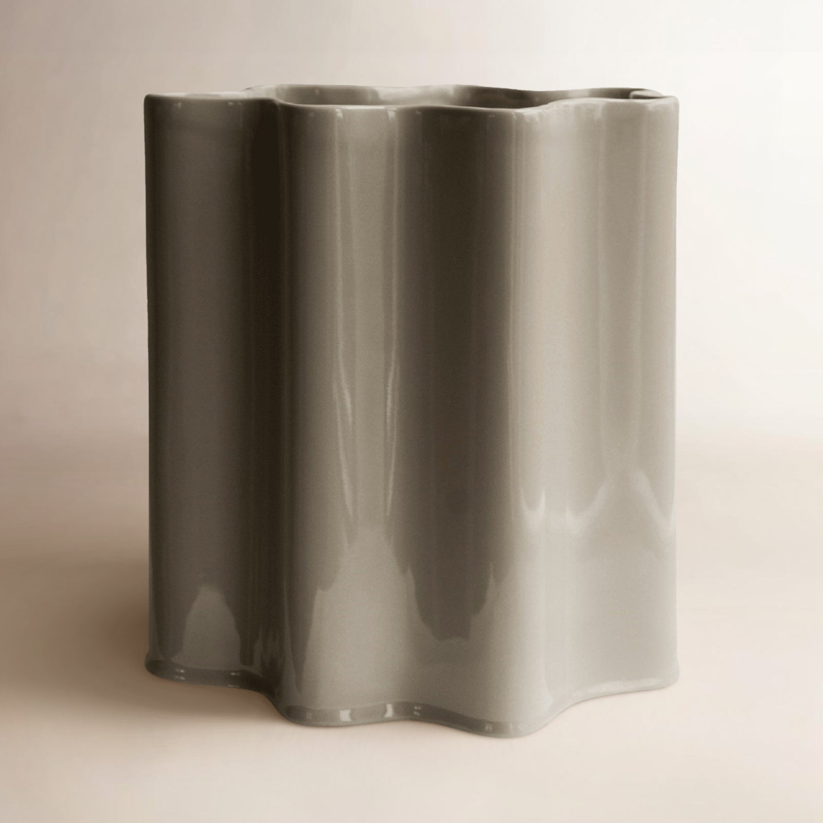 Ceramic Table Vase, 11.02" H X 9.8" W X 9.8" D