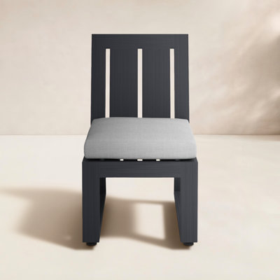 Georgie Premium All-Weather Wicker Outdoor Dining Side Chair with Sunbrella® Cushion