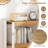 3 Tier Bookshelf Wooden Bookcase w/ Dual Anti-Tipping Kits Open Shelving Unit-481235791
