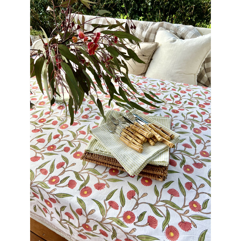 Red Flowering Gums Tablecloth, 108" L x 70" W